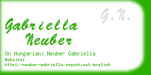gabriella neuber business card
